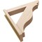 Ekena Millwork 5 1/2-in W x 28-in D x 28-in H Funston Slat Rough Cedar Woodgrain TimberThane Outlooker, Primed Tan OUTUR055X28X28FST24RCPR - alternate 5